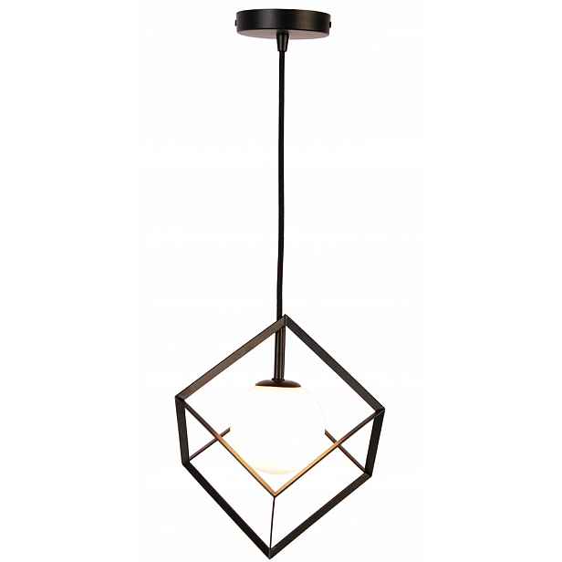 Závěsná lampa černá krychle 1xG9 28W Weert Ledea