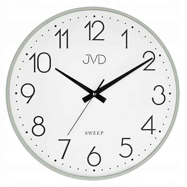 Zelené Čitelné Tiché Elegantní Kovové Nástěnné Hodiny Jvd HK4129.2 35 cm