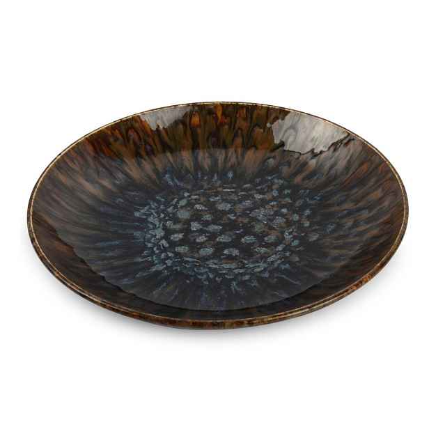 Hnědý hluboký  porcelánový talíř ø 26 cm Resto – BonBistro
