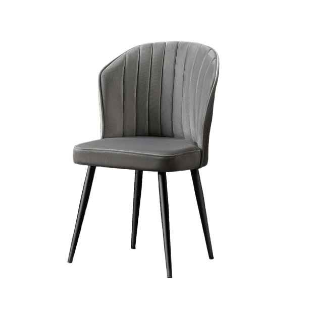 Kalune Design Sada 4 ks jídelních židlí Rubi černá/šedá