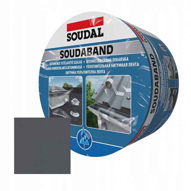 Těsnící pokrývačská páska Soudal Soudaband olovo grafit 22,5 cm x 10 m