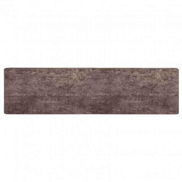 vidaXL Běhoun MARSA Šedá 100 x 400 cm Polyester a PVC