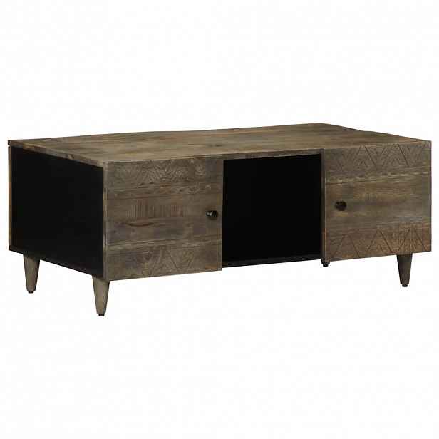 vidaXL Coffee Table světle šedá 100x54x40cm masivní mangovníkové dřevo
