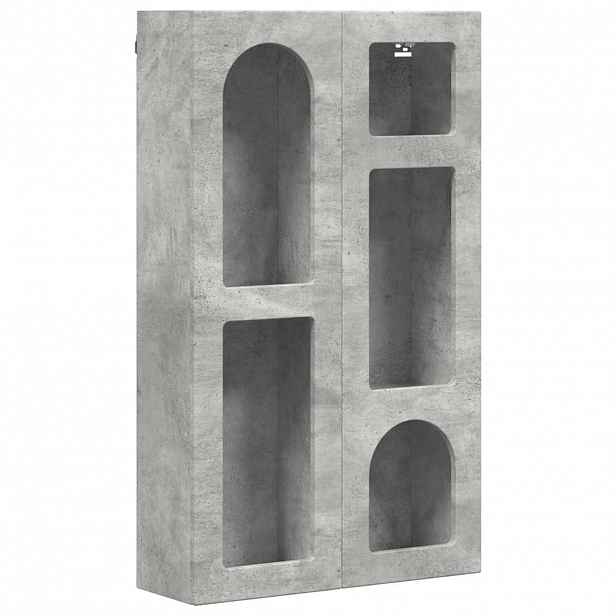 vidaXL Závěsná skříňka s policí ELST Betonově šedá 59 x 20 x 100 cm