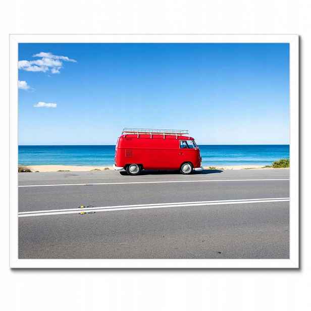 Plakáty v rámu 50x40 Volkswagen Transporter Vw