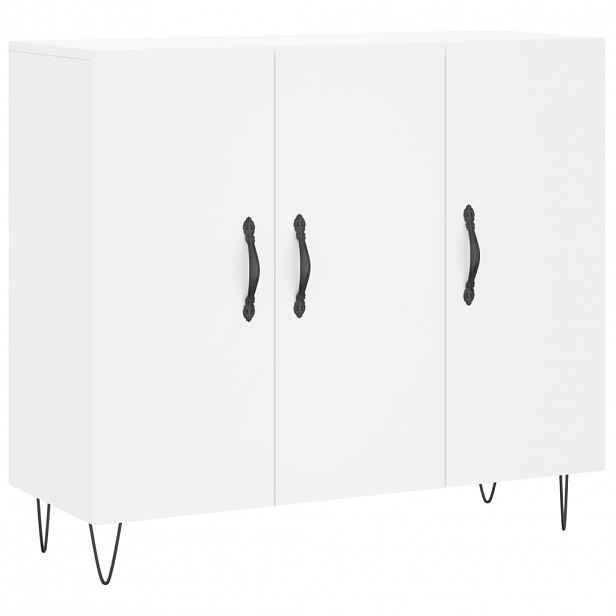vidaXL Příborník bílý 90 x 34 x 80 cm kompozitní dřevo