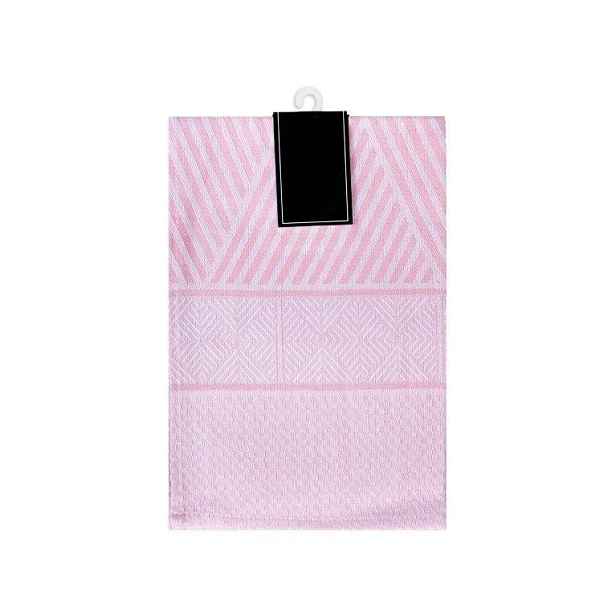 Faro Bavlněná kuchyňská utěrka Carino 018 40x60 cm růžová