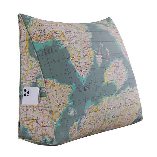 Vercart ZÁDOVÝ POLŠTÁŘ na čtení Zelený 60 cm