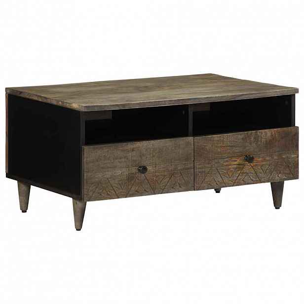 vidaXL Coffee Table světle šedá 80x54x40 cm masivní mangovníkové dřevo
