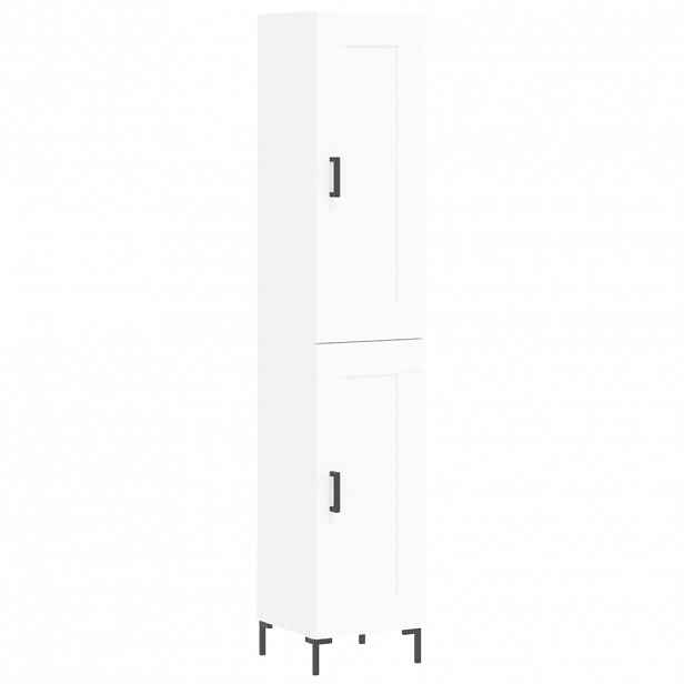 vidaXL Skříň highboard bílá 34,5 x 34 x 180 cm kompozitní dřevo