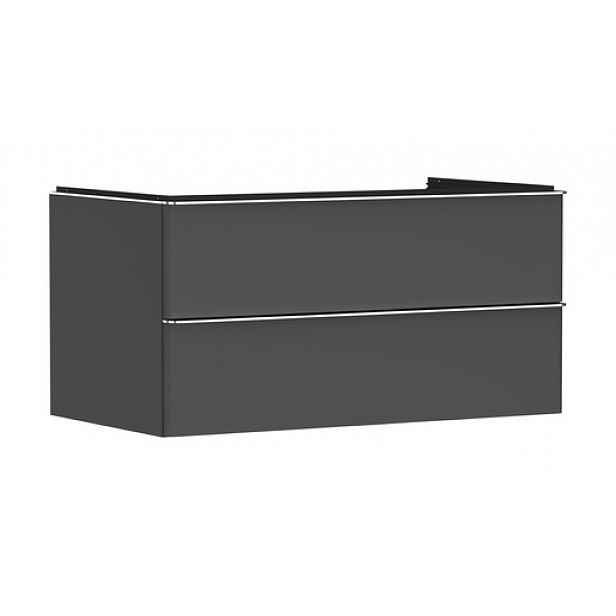 Skříňka pod umyvadlo pod desku Hansgrohe Xelu Q 98x49,5x55 cm šedá matná 54079000