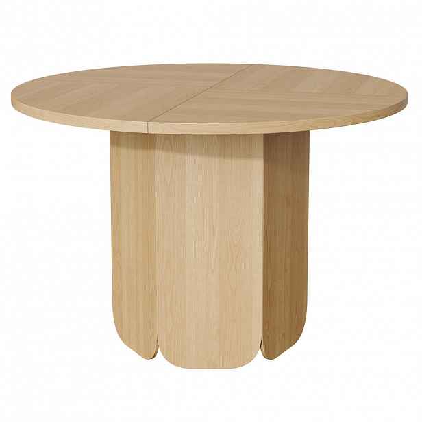 Urban Meuble JÍDELNÍ STŮL Kulatý dubový Ø 120 cm pro 4–6 osob, 26,90 kg