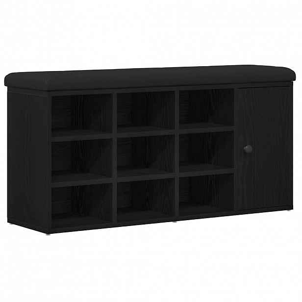vidaXL Úložná lavice Černý dub 102 x 32 x 50 cm Kompozitní dřevo