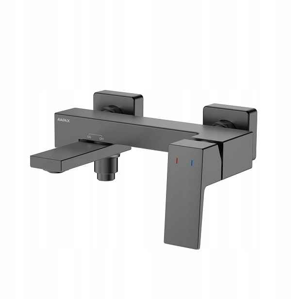 Avapax Vanová baterie Gun Metal Mat, pohyblivý Výtokové Ramínko, kód ABVE2114H1
