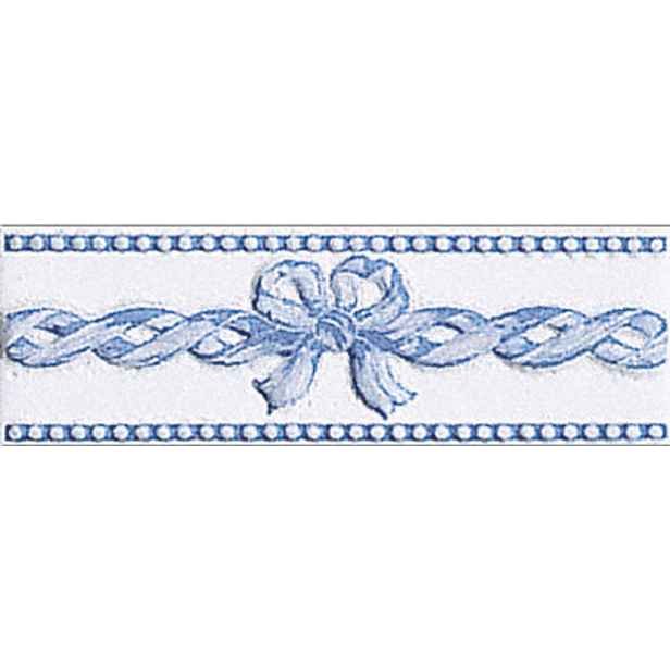 Listela Fineza Ricordi bleu 7x20 cm lesk RICLIFIA