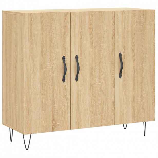 vidaXL Příborník dub sonoma 90 x 34 x 80 cm kompozitní dřevo