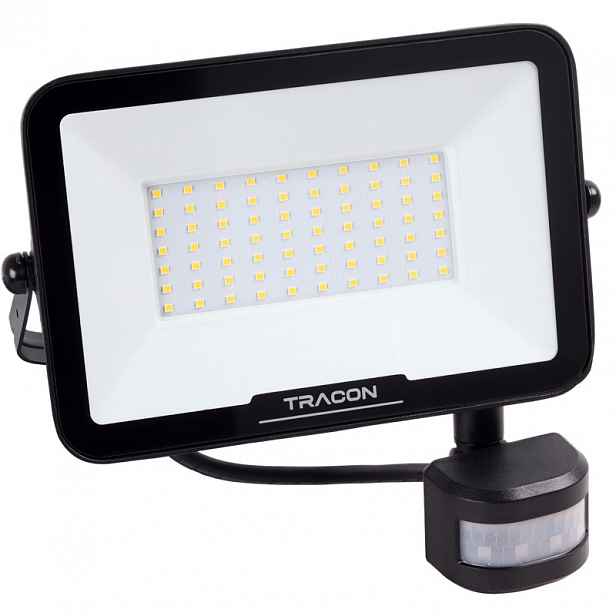 Led reflektor Tracon 50W 4000K s čipem Samsung s pohybovým senzorem