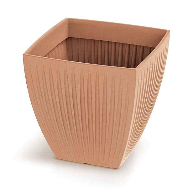 Prosperplast Květináč LATIE SQUAR I terakota, varianta 48 cm