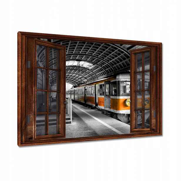 Obrazy 90x60 Oranžový vlak