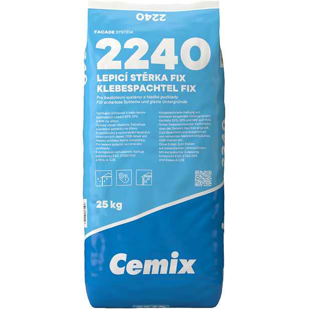 Hmota lepicí a stěrková Cemix 2240 FIX 25 kg