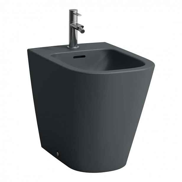 Laufen Meda - Stojící bidet, otvor pro baterii, matný grafit H8321117583021