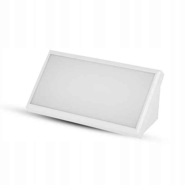 Venkovní zahradní Led nástěnné svítidlo šikmé 20W bílé 3000K V-tac