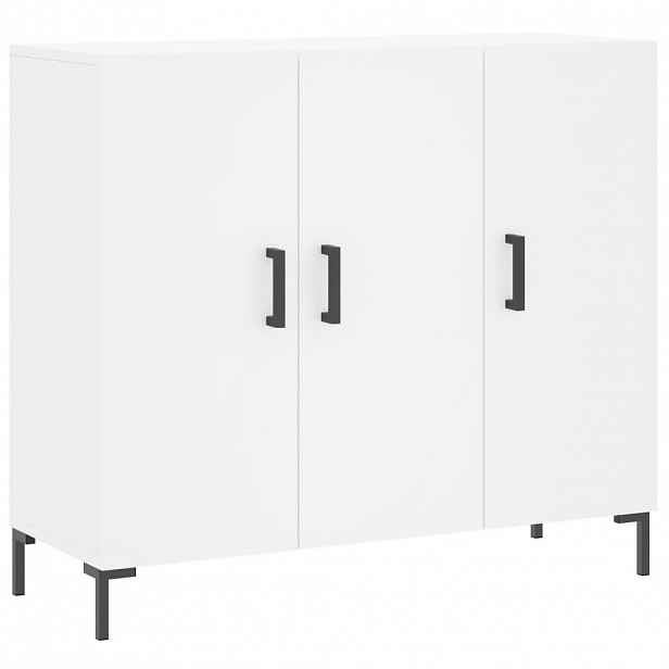 vidaXL Příborník bílý 90 x 34 x 80 cm kompozitní dřevo