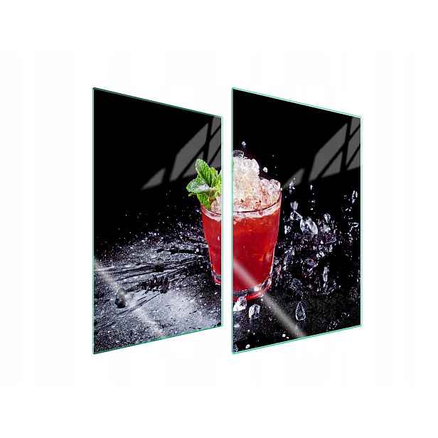 7v1 Skleněná ochranná deska na sporák 2x35x52 Drink