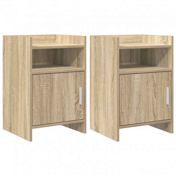 vidaXL Noční stolky 2 ks Dub sonoma 40 x 36 x 60 cm Kompozitní dřevo