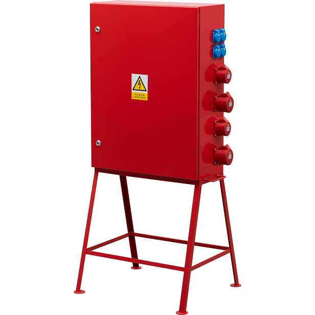 Rozvaděč staveništní elektroměrový ČEZ/EG.D 63 A RA422/HL63/FI63/CEZ/SIN 4× 230 V
