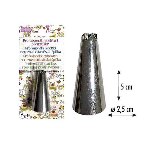 špička d25x50mm FRANCOUZSKÁ TRY-1, zdobící, NR
