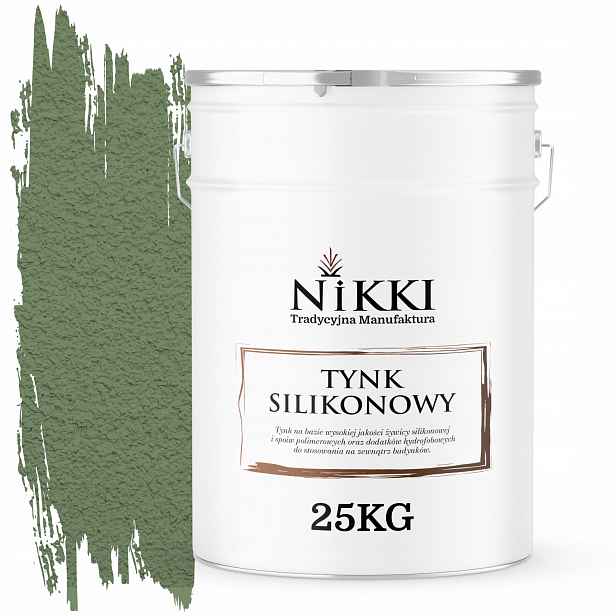 Fasádní Silikonová Omítka Barva Zelená Tmavá F476 25KG Granulace 2.0mm