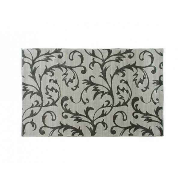 Kusový koberec GABBY, krémová / šedý vzor, 100x150 cm