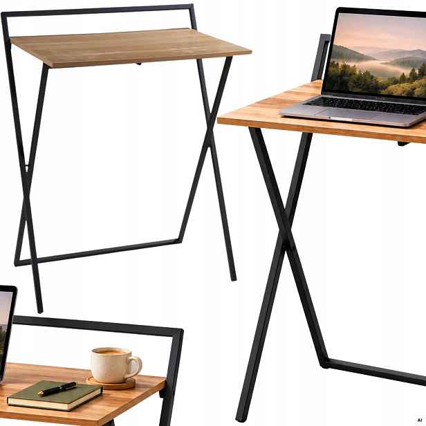 Skládací počítačový stůl Kompkatový pod notebook pro kancelářskou práci Přenosný