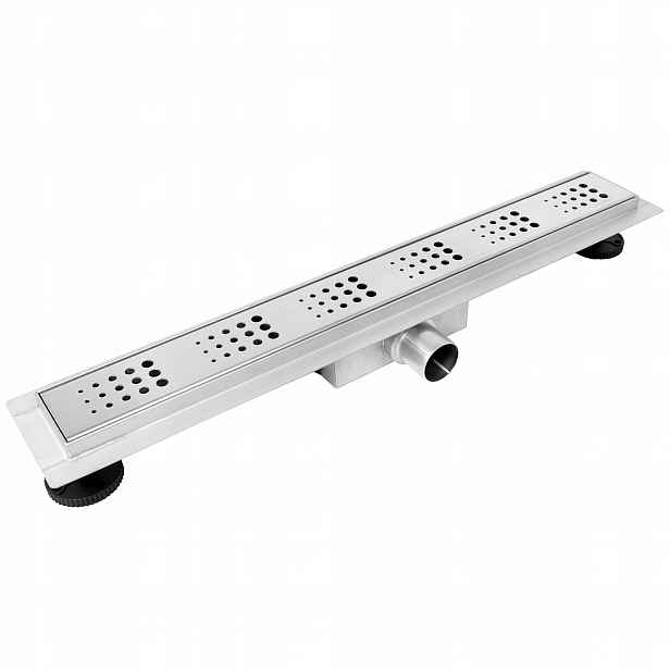 Lineární odtok 70 cm Balneo Decor Drops inox, sifon součástí balení
