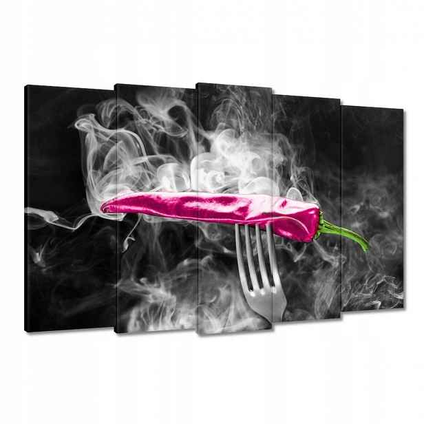Obrazy 150x95 Růžová paprika Vidlička