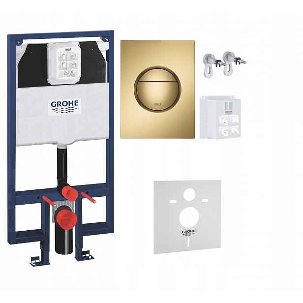 Kompletní podomítkový Wc set 5v1 – stojan Grohe Slim tlačítko