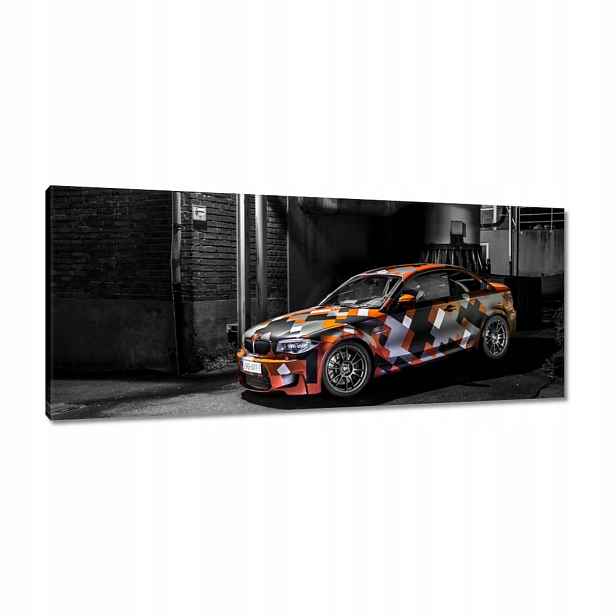 Obrazy 100x40 Oranžové Bmw