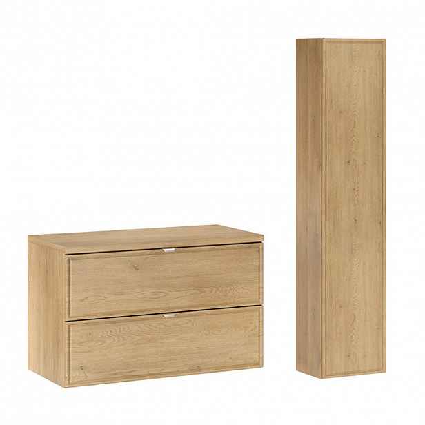 Petits-meubles KOUPELNOVÝ NÁBYTEK 80cm Elias 2er-Set Dřevo