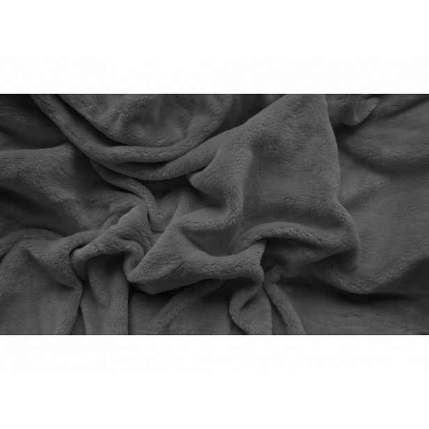 Prostěradlo mikroplyš SOFT 90x200 cm tmavě šedé