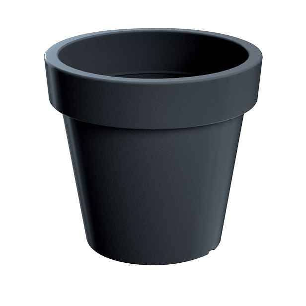 Prosperplast Květináč Lofly antracit, varianta 19,6 cm