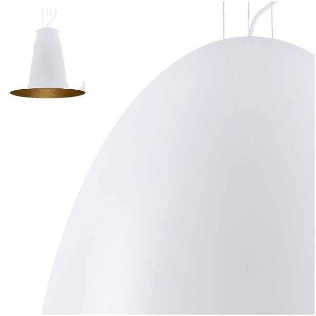 Závěsná lampa Egg L zlatá do obývacího pokoje s náladovým světlem Nowodvorski