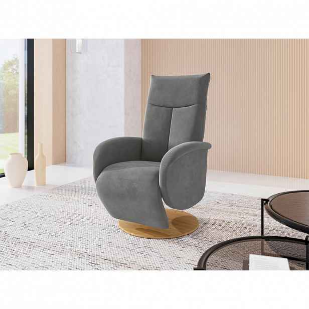 Sit & More RELAXAČNÍ KŘESLO, textil, šedá