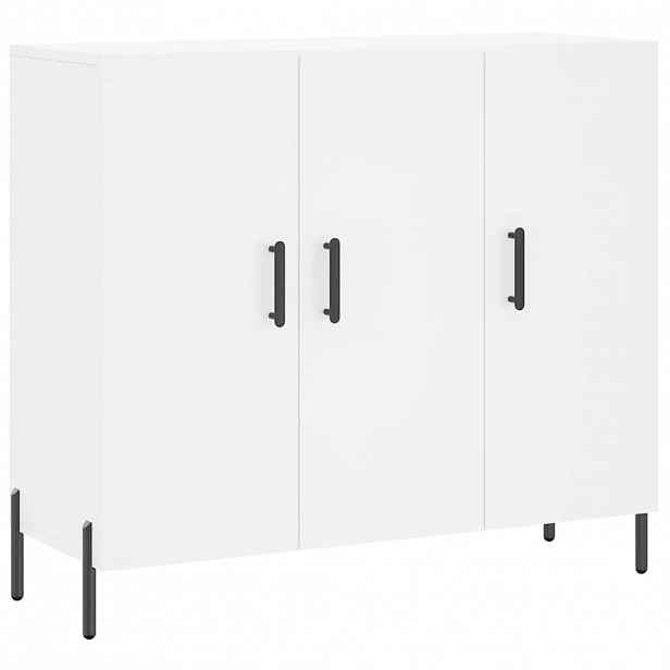 vidaXL Příborník bílý 90 x 34 x 80 cm kompozitní dřevo