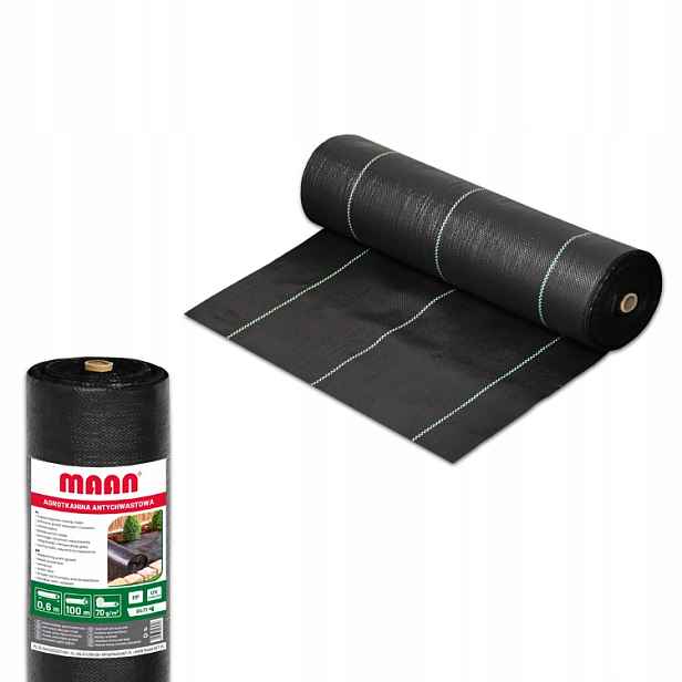 Agrotextilie mulčovací (proti plevelům) Maan černá 60 x 10000 cm70 g/m²