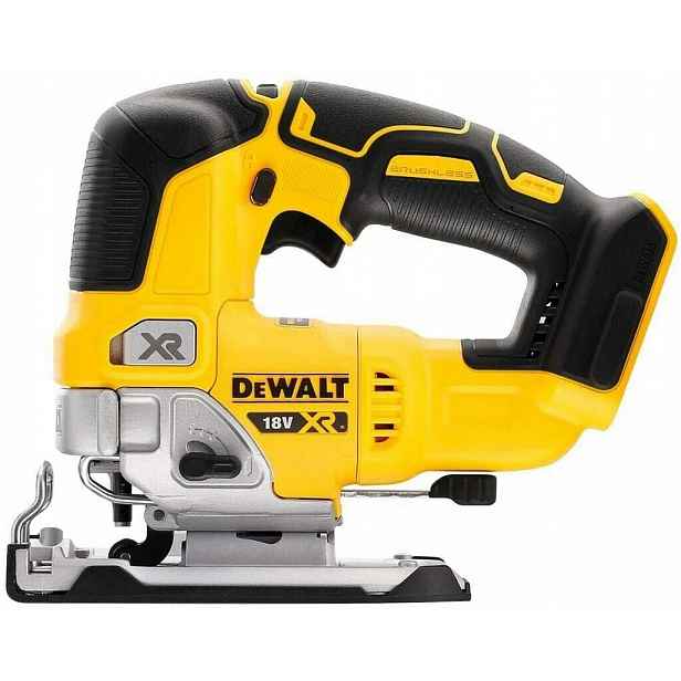 Akumulátorová přímočará pila DeWalt DCS334N s 18V baterií pro řezání dřeva a kovu