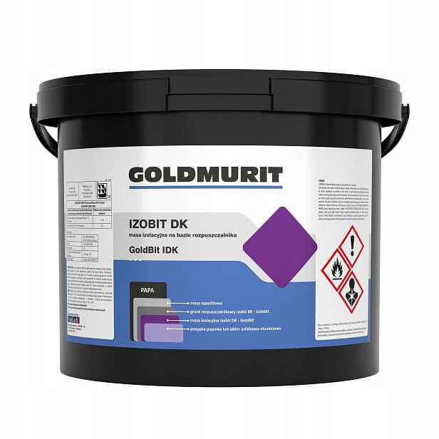Goldmurit Asfaltová těsnící hmota asfaltový pás Izobit Dk Střešní krytina 19 kg