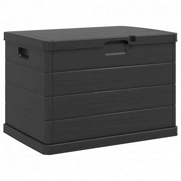 vidaXL Zahradní úložná krabice Plast 77,5 x 54,5 x 53 cm Antracit