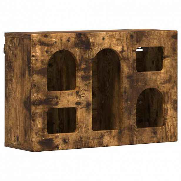 vidaXL Závěsná skříňka s policí ELST Kouřový dub 60 x 20 x 40 cm