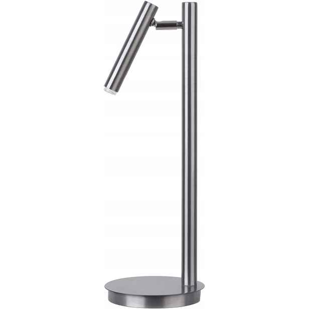 Noční lampa moderní, dekorativní, stříbrná, nastavitelný reflektor Sigma